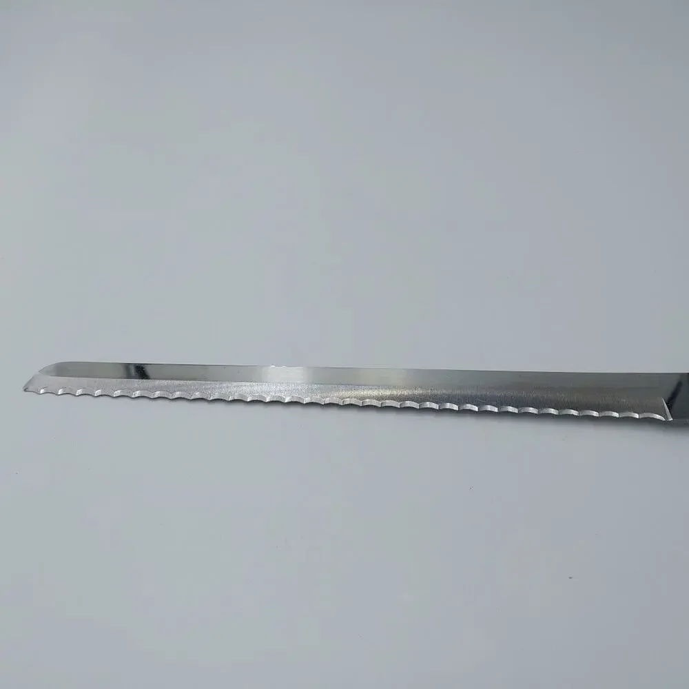 Town & Country Slicer 8.5” Stainless Serrated Blade Wood Handle‎ Knife USA